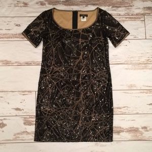 Sequin fitted cocktail dress